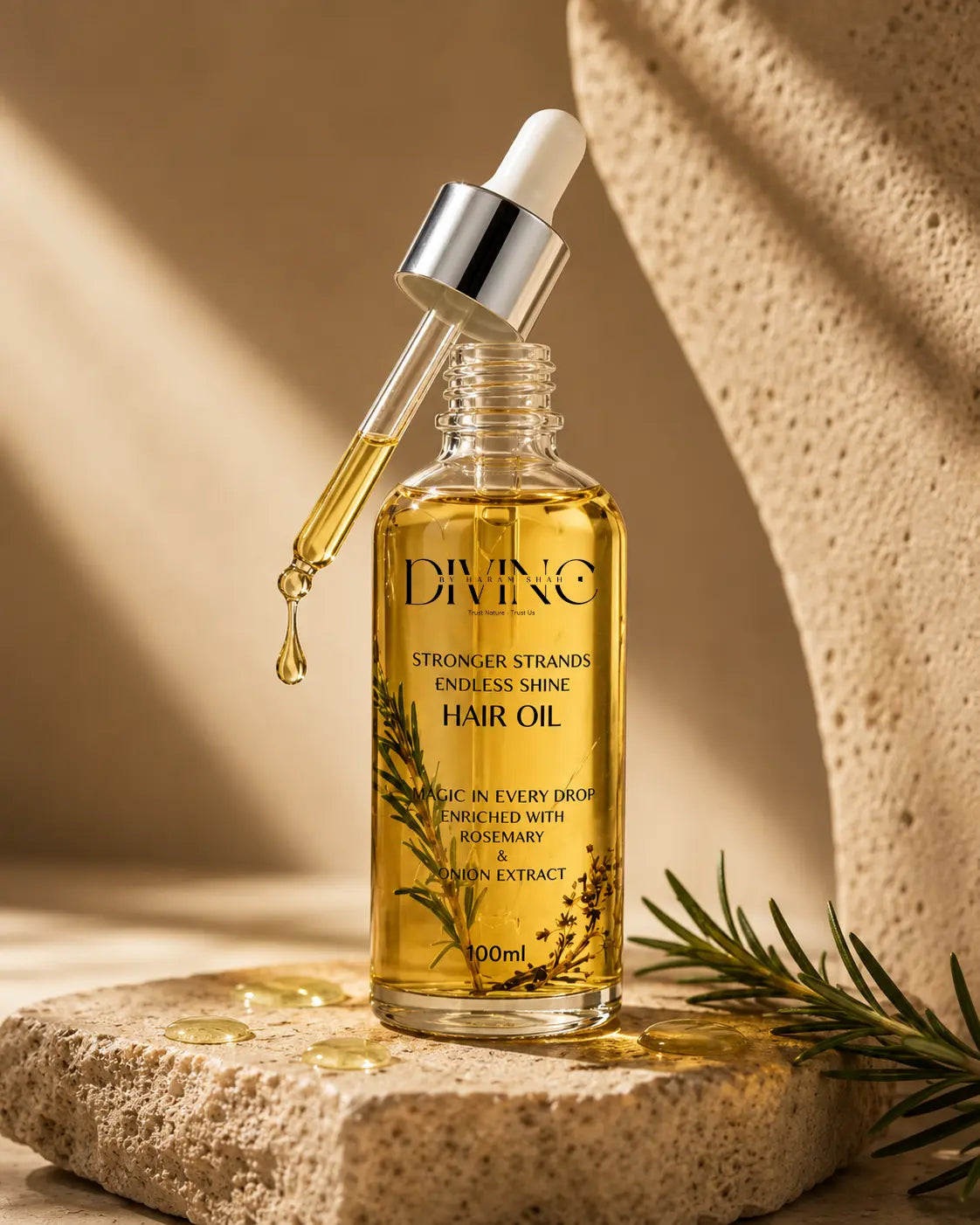 DIVINE  Rosemary & Onion Hair Oil