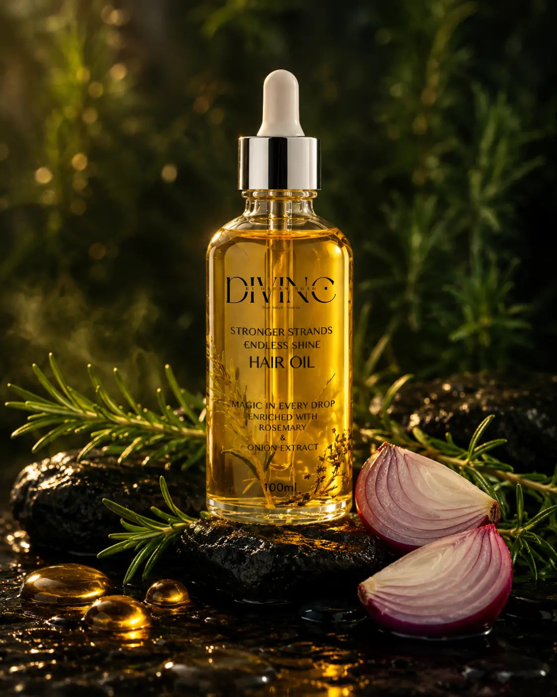 DIVINE  Rosemary & Onion Hair Oil