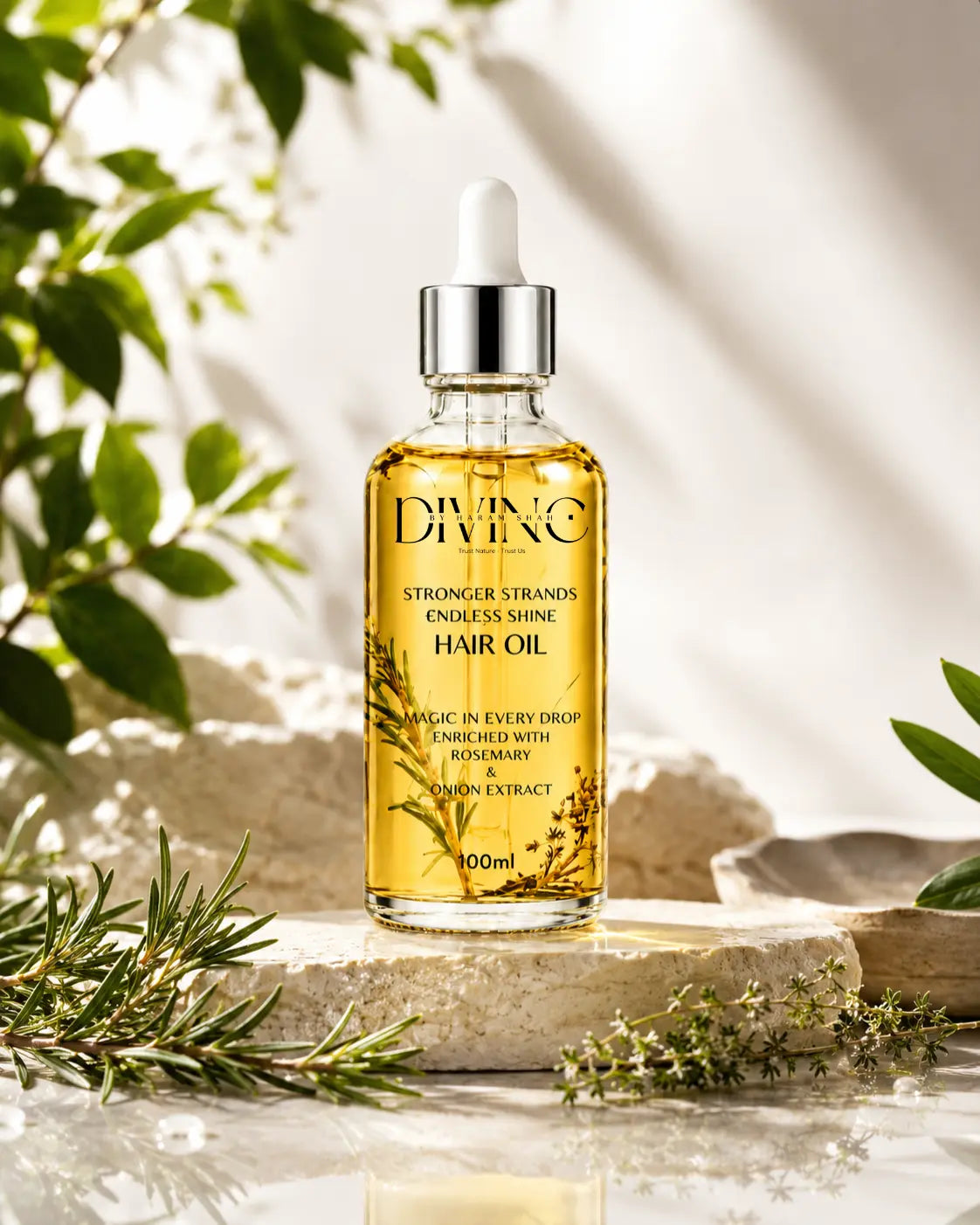 DIVINE  Rosemary & Onion Hair Oil